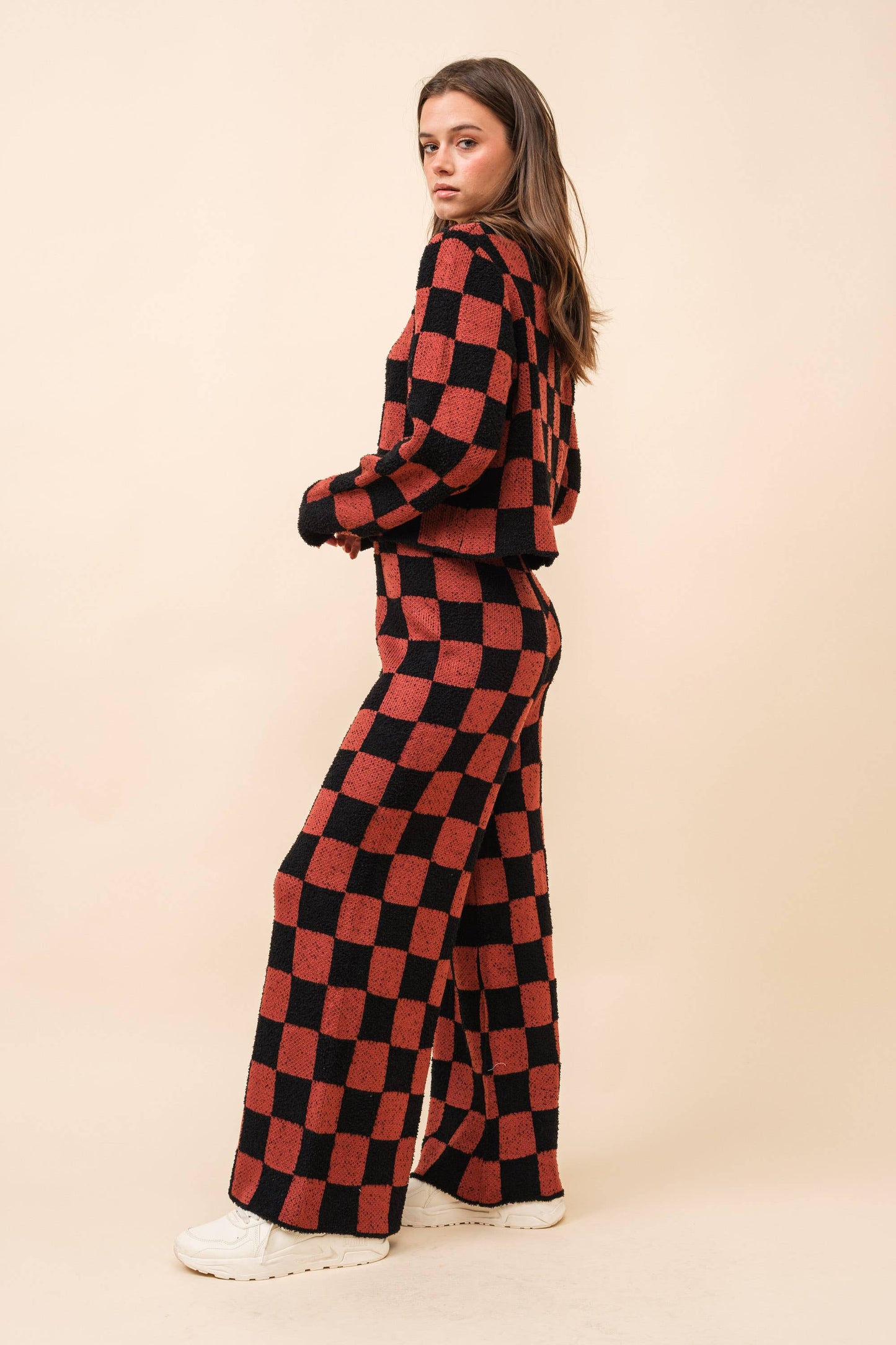 Checkerboard Knit Set
