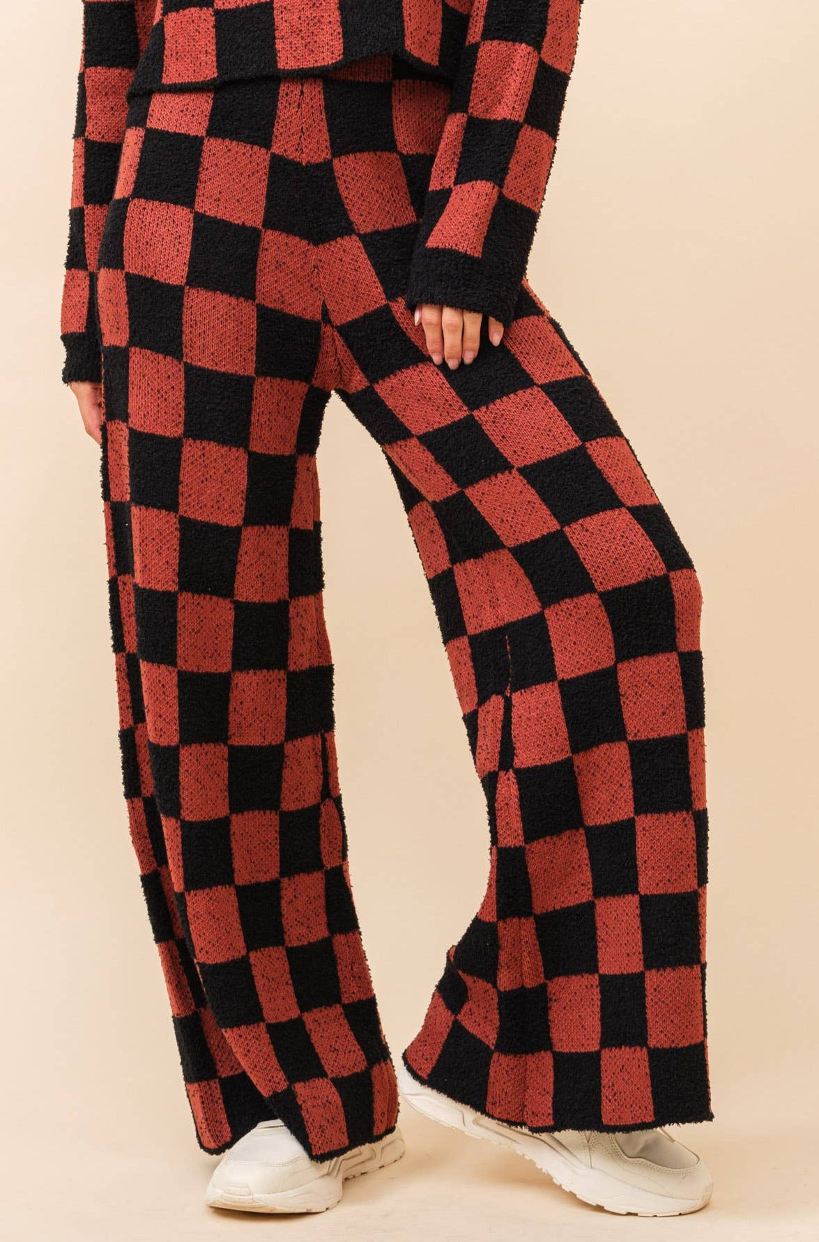 Checkerboard Knit Set