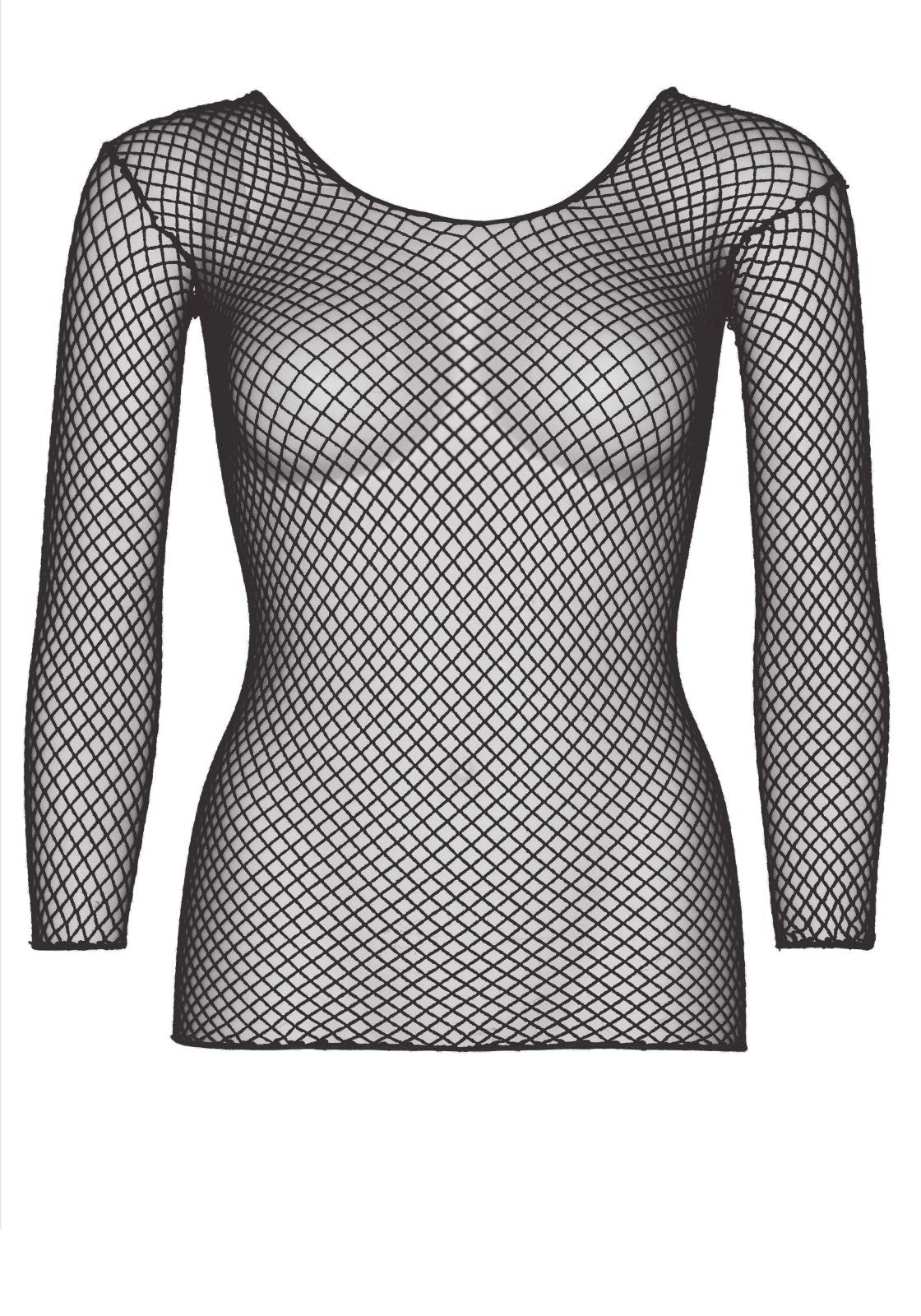 Fishnet Top Black