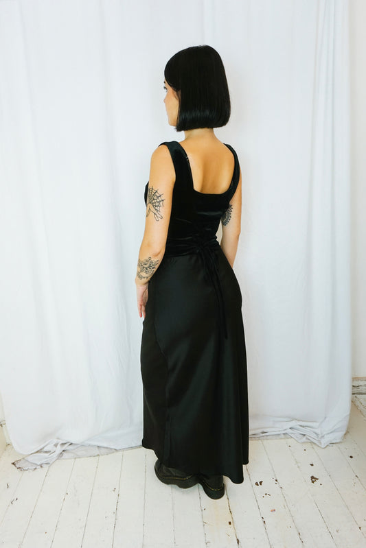 Black Satin Skirt