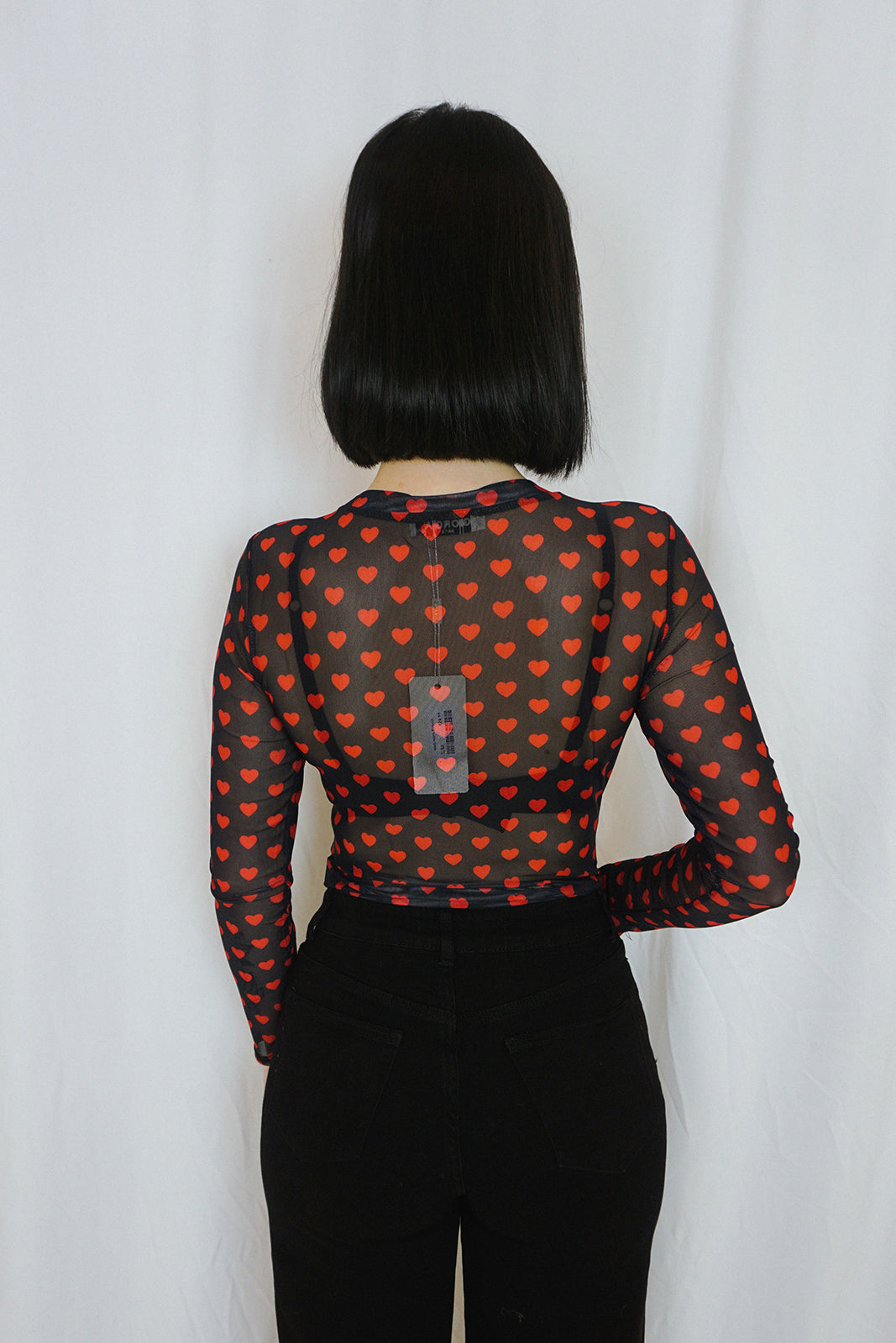 Mesh Hearts Bodysuit
