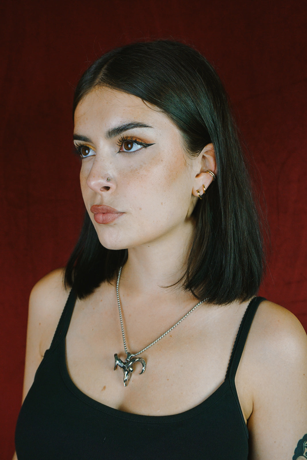 Ram Skull Necklace