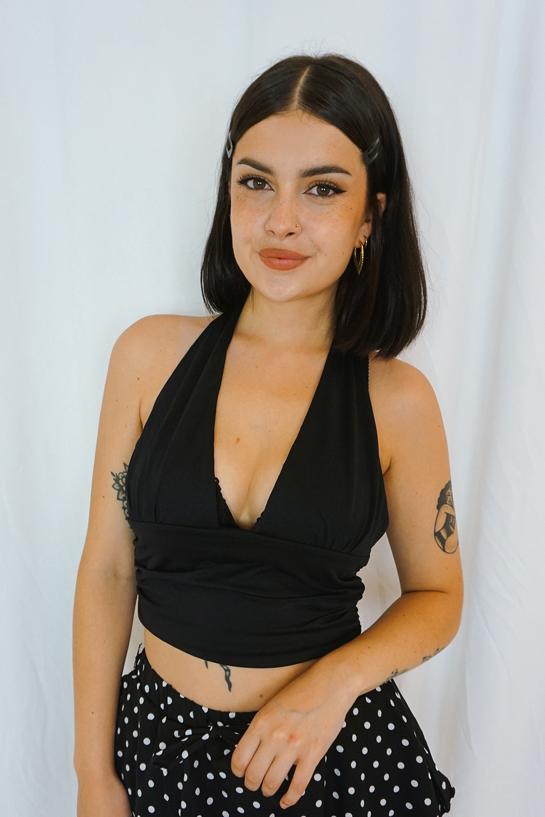 Datura Halter Top Black