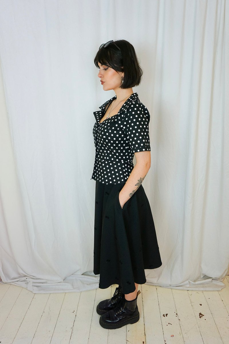 Annie Black Cherry skirt - Skirts - Banned