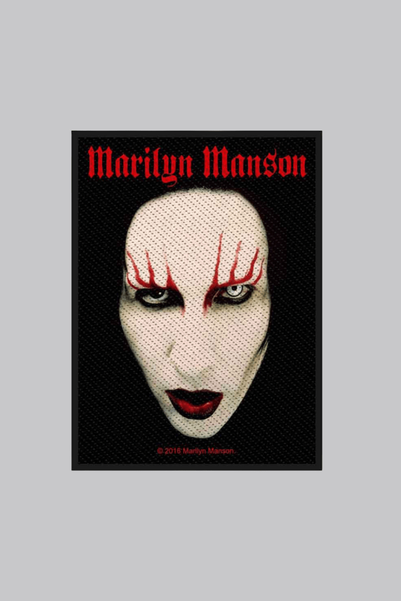 Marilyn Manson Face Patch - Patches - Official Merchandise