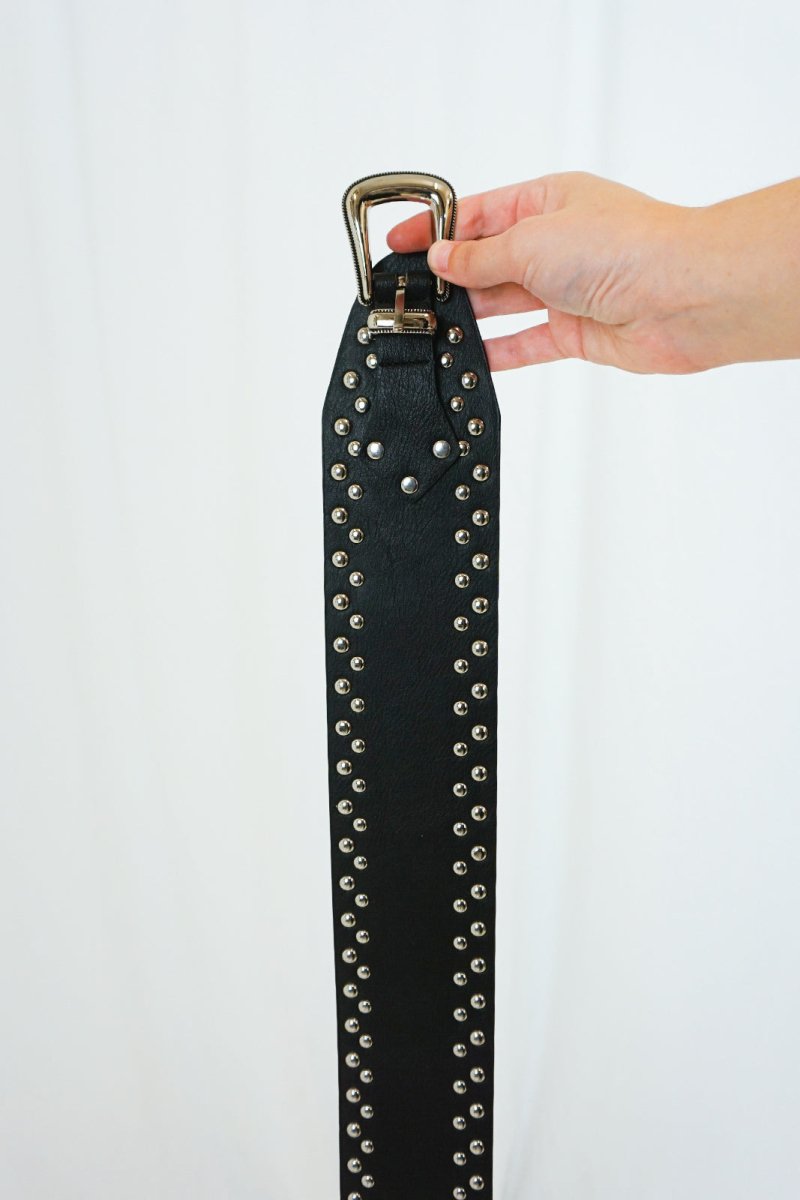 Studded Waistbelt Black - Belts - HOB