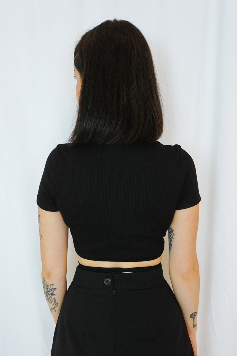 Tie Around Crop Top - Tops - HOB