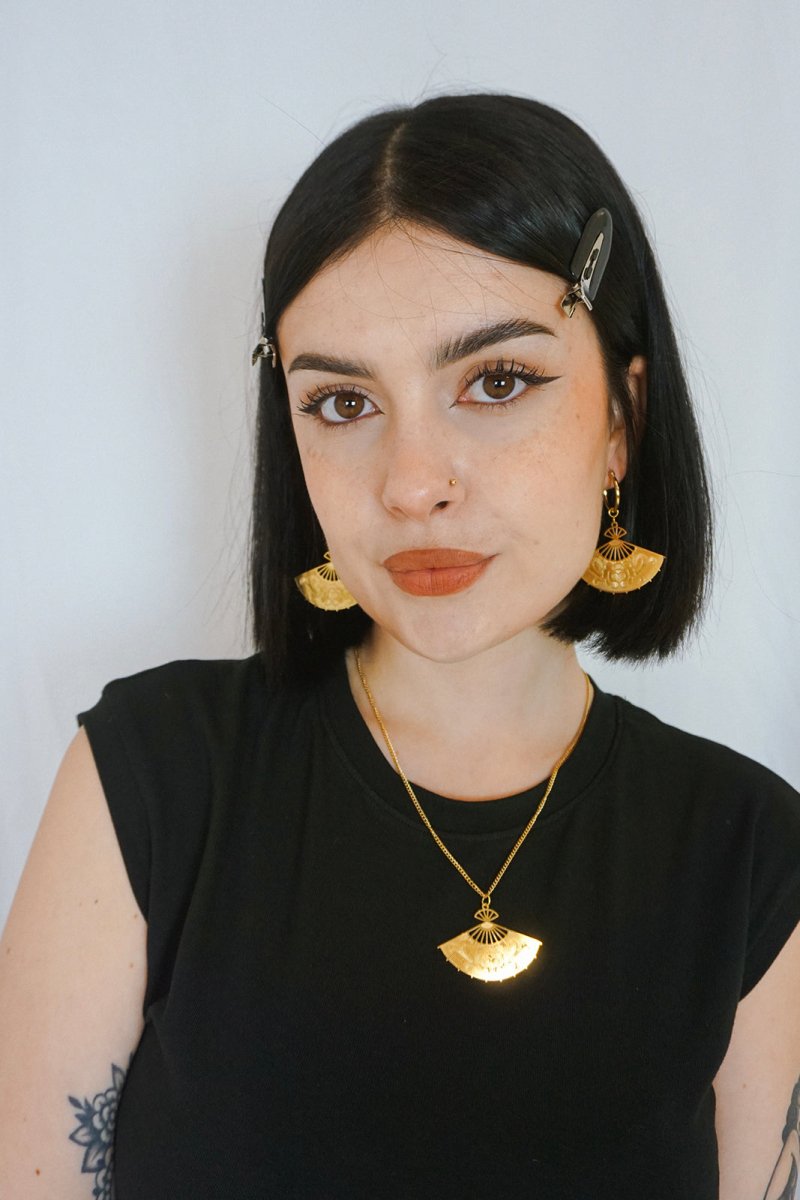 Uchiwa Necklace - Jewellery - House of Bones Jewelry