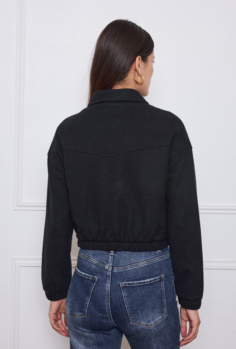 Black Bomber Jacket