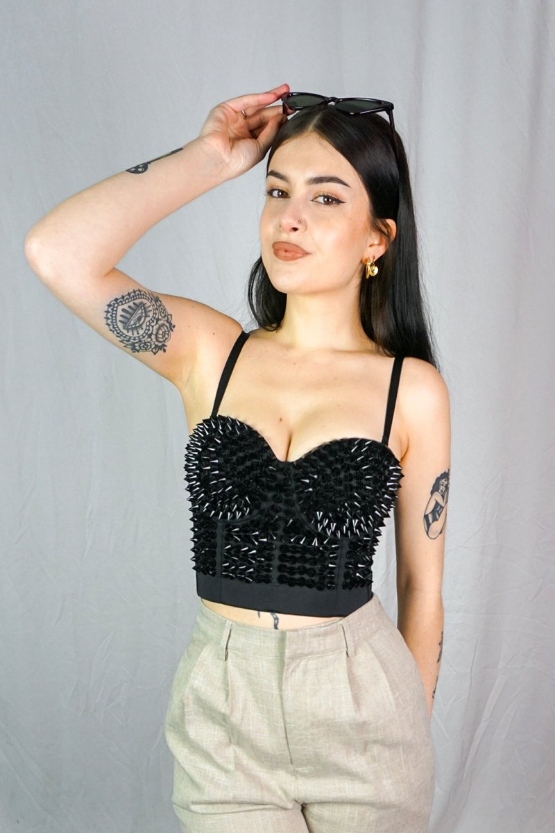 Xenia Top Black - Banned - Belts | House of Bones – House of Bones