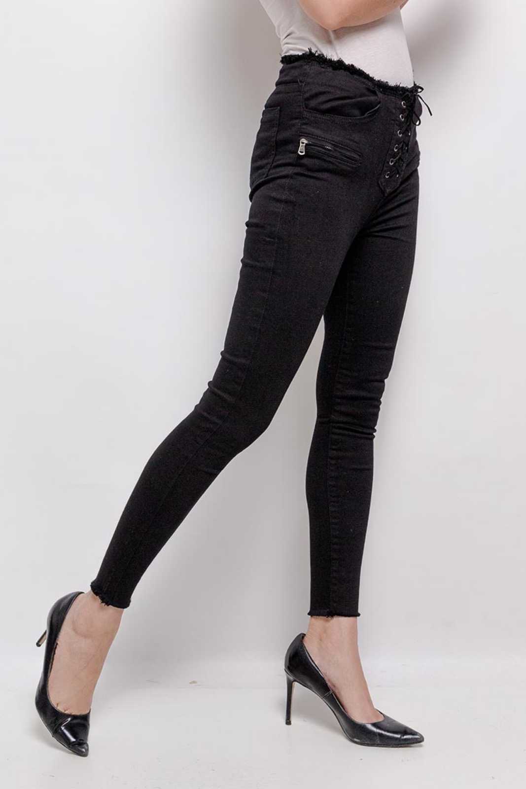 Lace-Up Skinnies