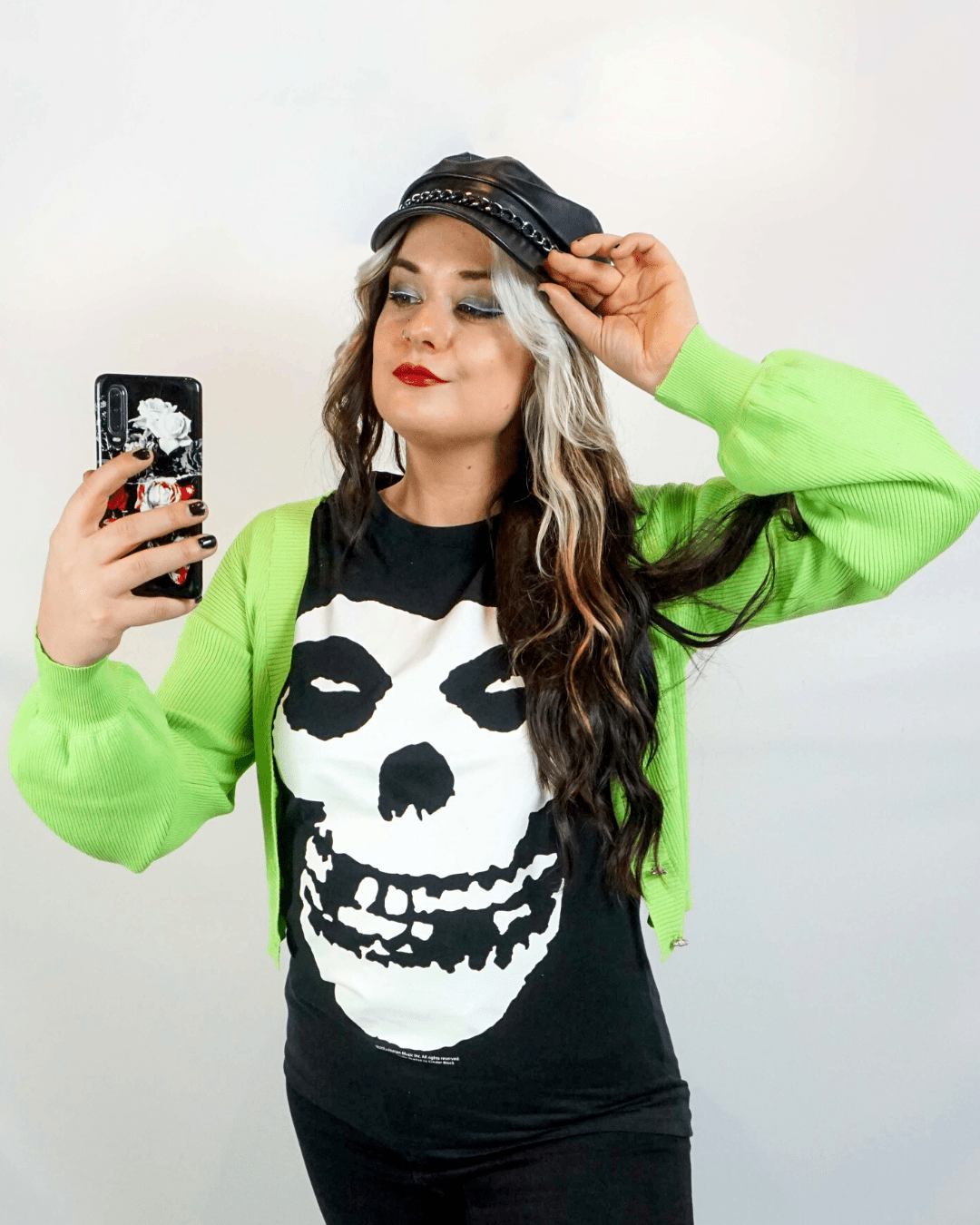 How To Style A Neon Green Cardigan - House of Bones 