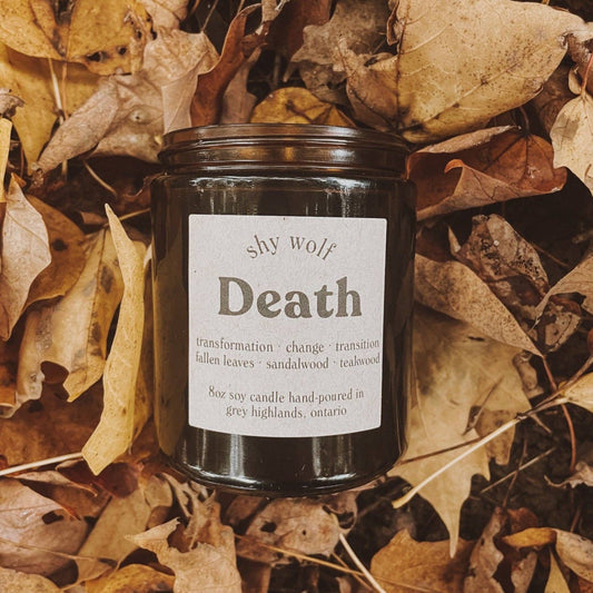 Death Tarot Card Scented Candle