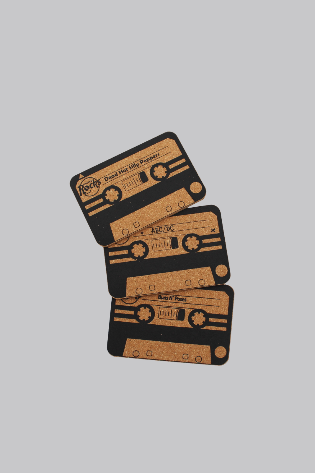 Rocks Cork Coaster Set of 6