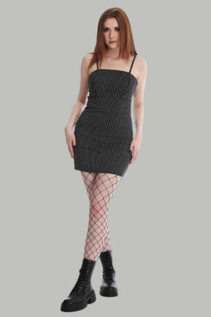 Beatriz Pinstripe Mini Dress
