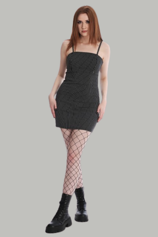 Beatriz Pinstripe Mini Dress