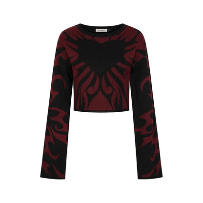 Toxic Love Jumper Burgundy