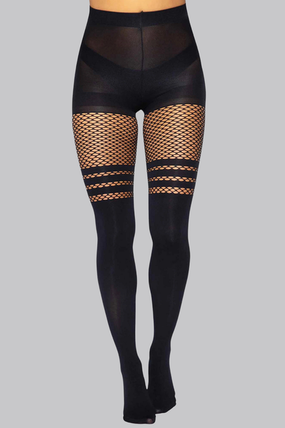 Fishnet Top Tights