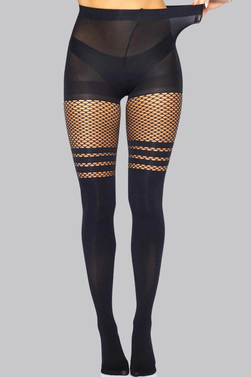Fishnet Top Tights