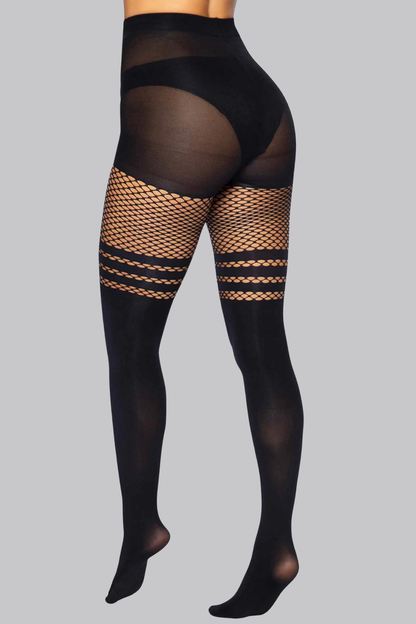 Fishnet Top Tights