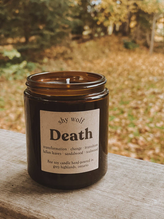 Death Tarot Card Scented Candle