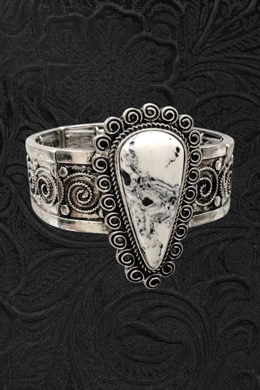 Bohemian Western Teardrop Stone Bracelet