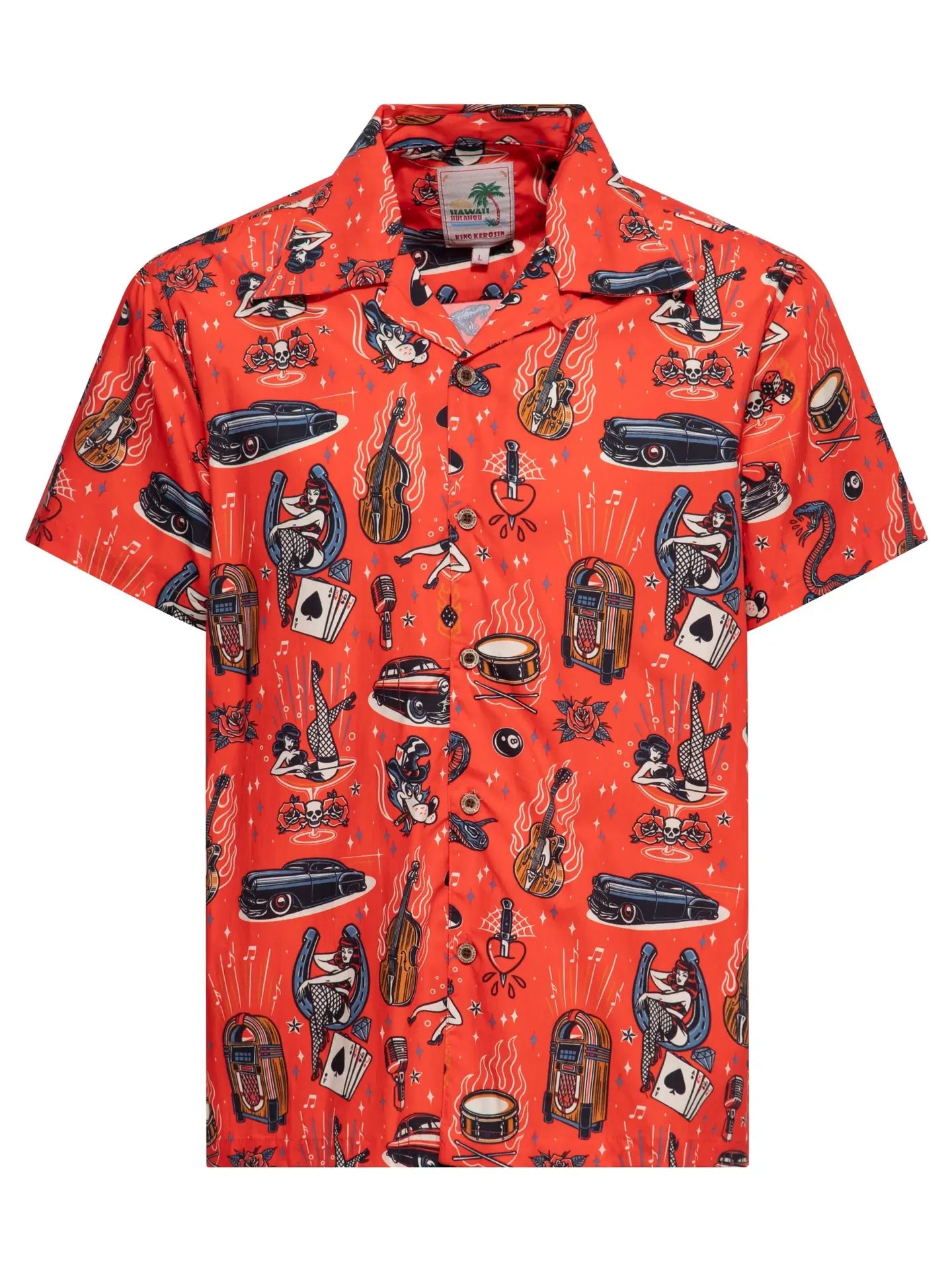 Rock 'n' Roll Hawaiian Shirt