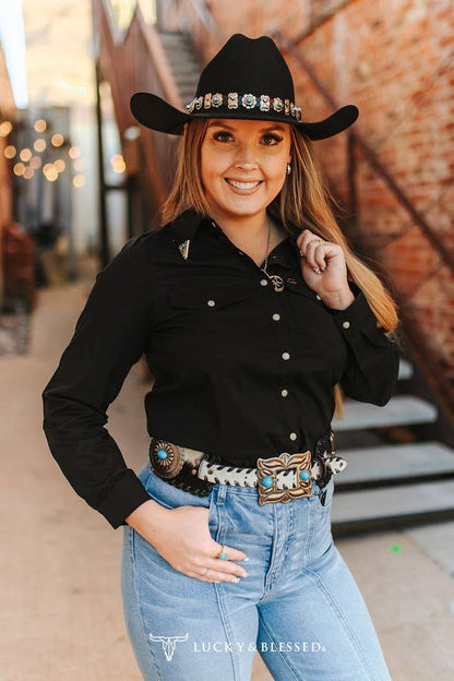 Black Western Shirt