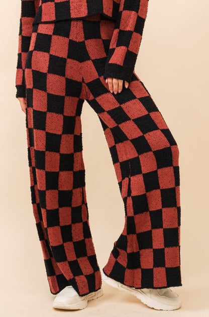 Checkerboard Knit Set