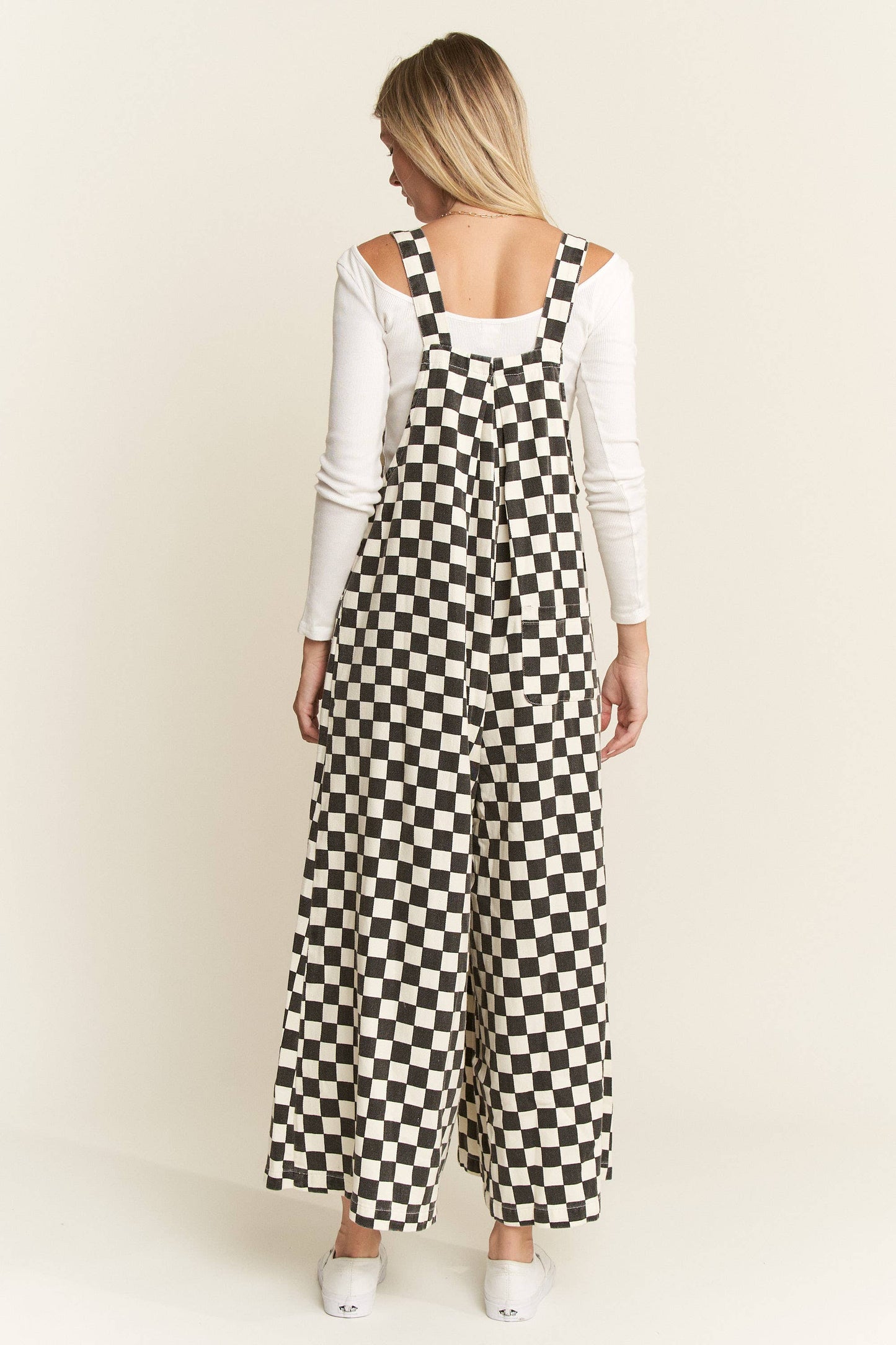 Checked Overalls Black & White
