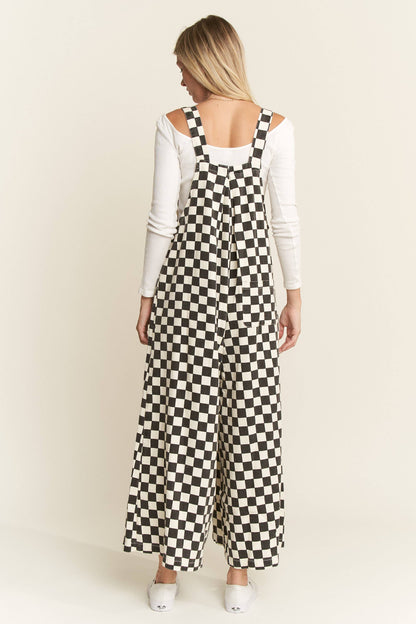 Checked Overalls Black & White