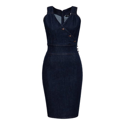 Dark Denim Pencil Dress Peggy