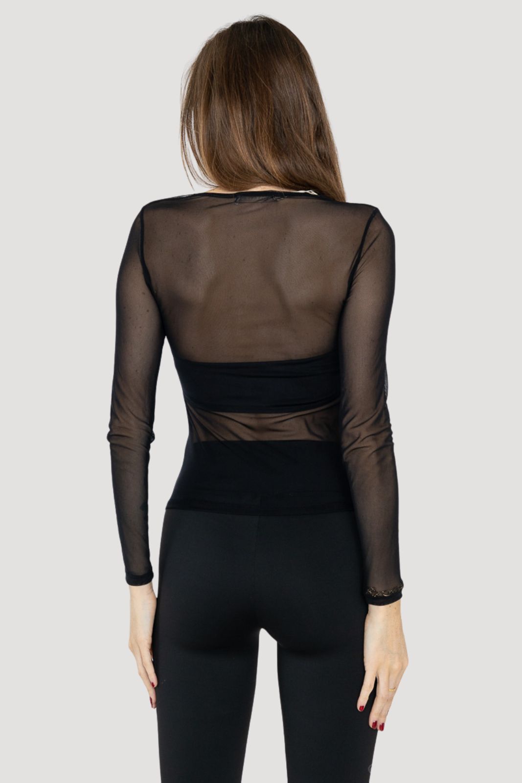 Black Mesh Top