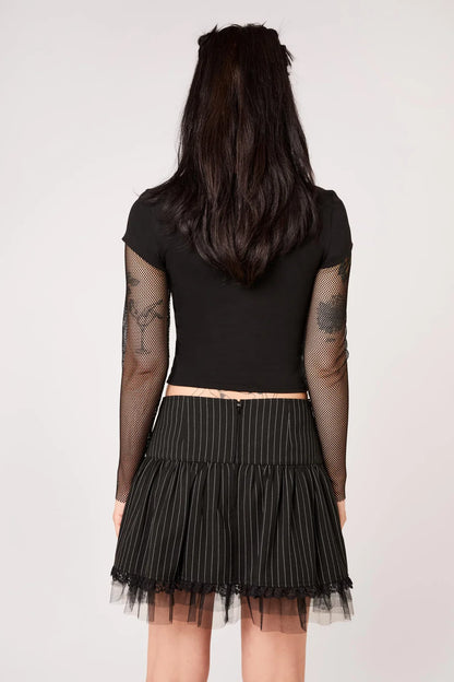 Quinzel C Pinstripe Skirt