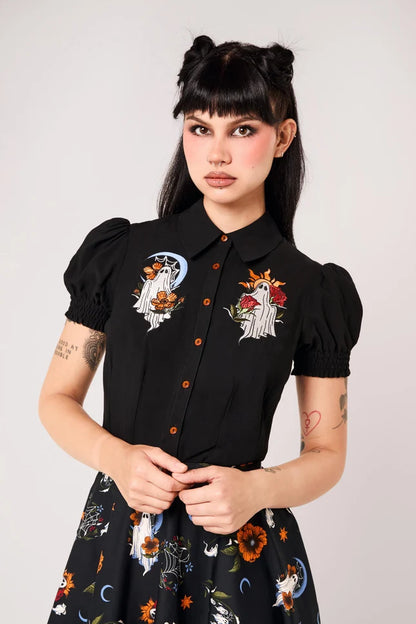 Ghost Flower Blouse
