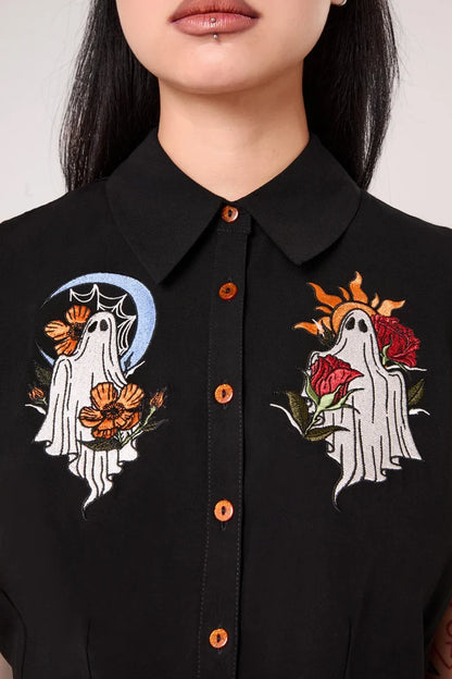 Ghost Flower Blouse
