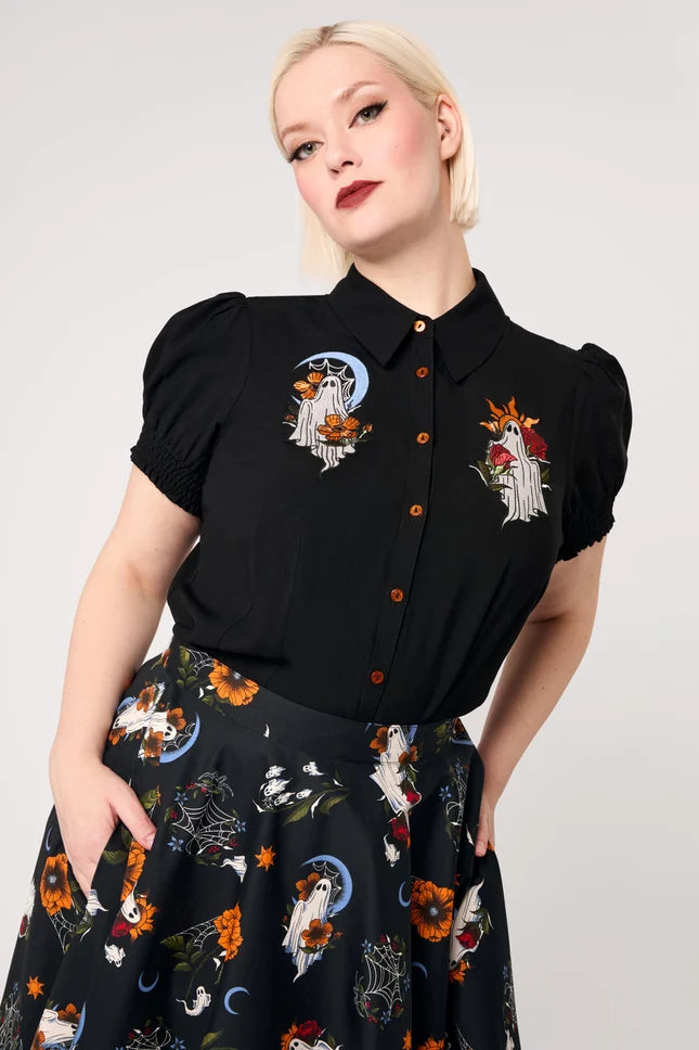 Ghost Flower Blouse