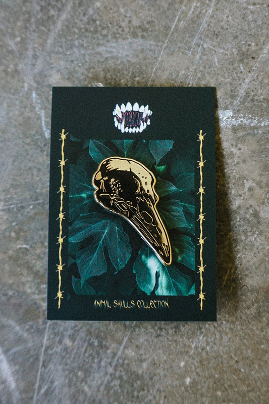 Crow Skull Pin