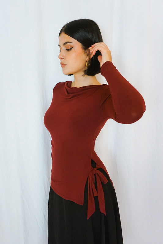 Lenore Longsleeve Burgundy