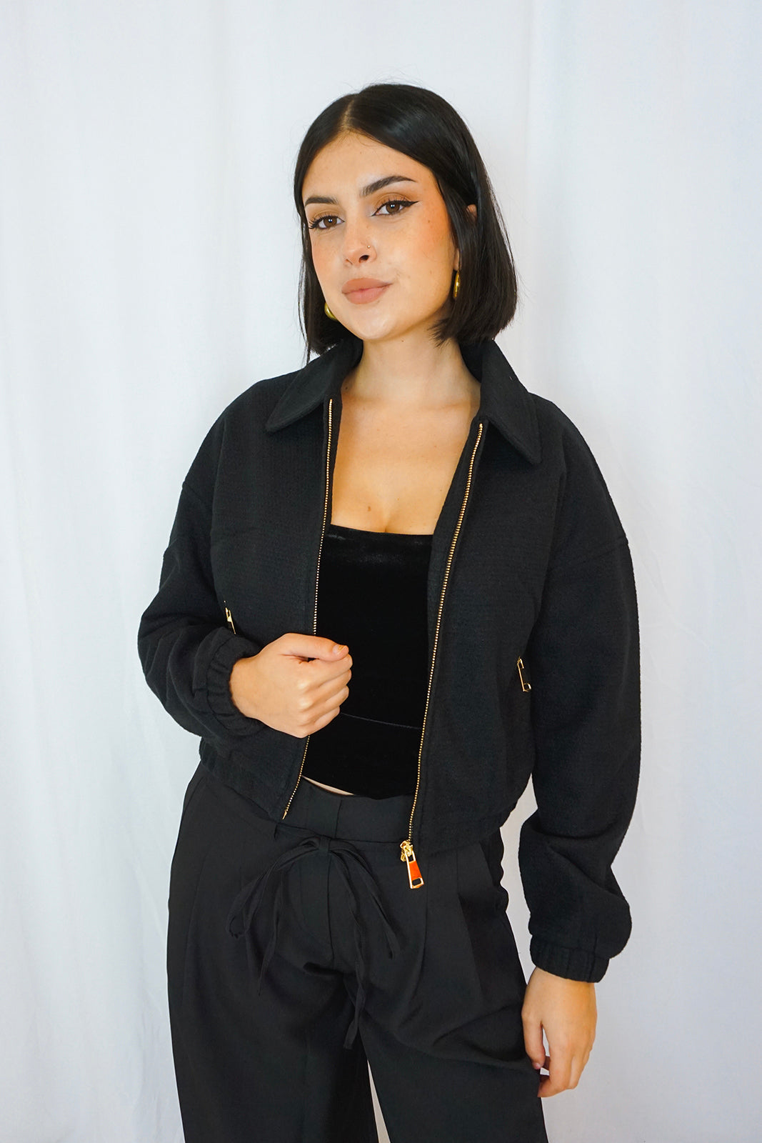 Black Bomber Jacket