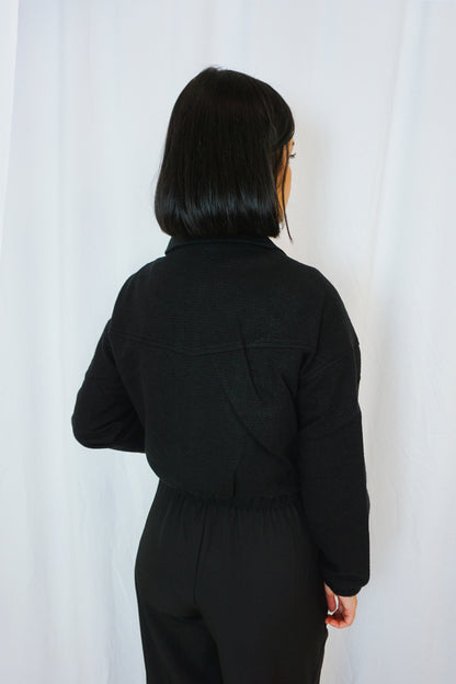 Black Bomber Jacket