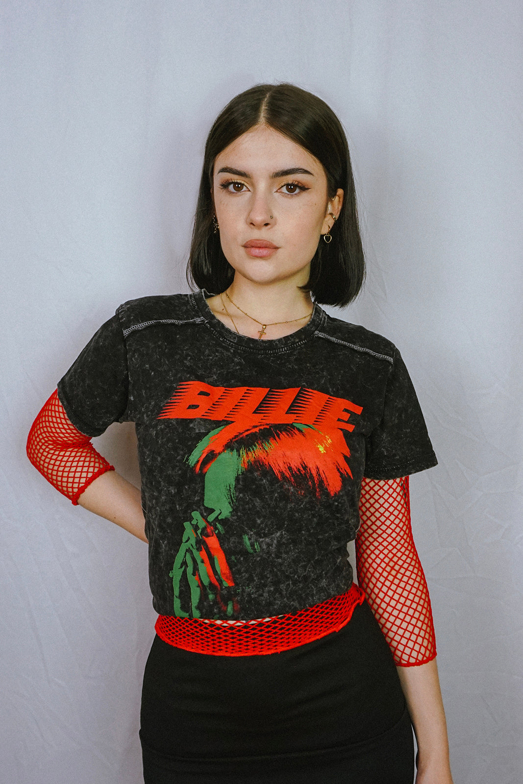 Fishnet Top Red