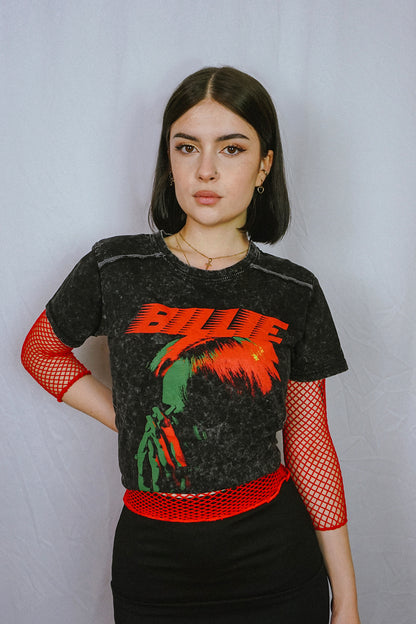 Fishnet Top Red