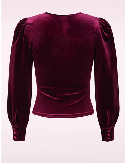 Malika Blouse Burgundy