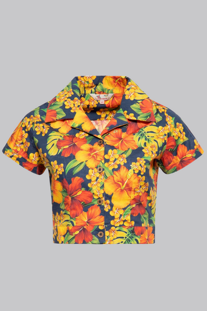 Dark Hawaiian Shirt (Ladies)
