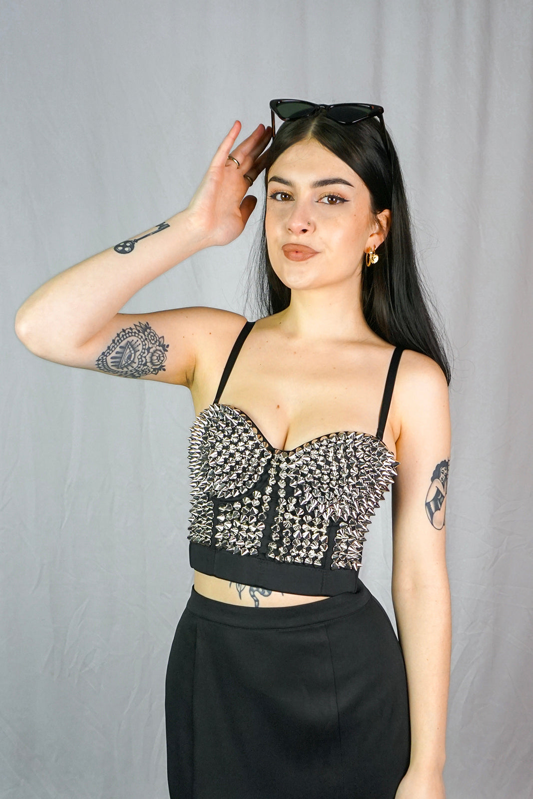 Xenia Top Silver