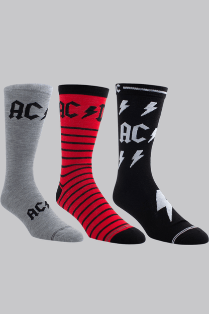 AC/DC Unisex Sock Guitar Tin: Logos - House of Bones