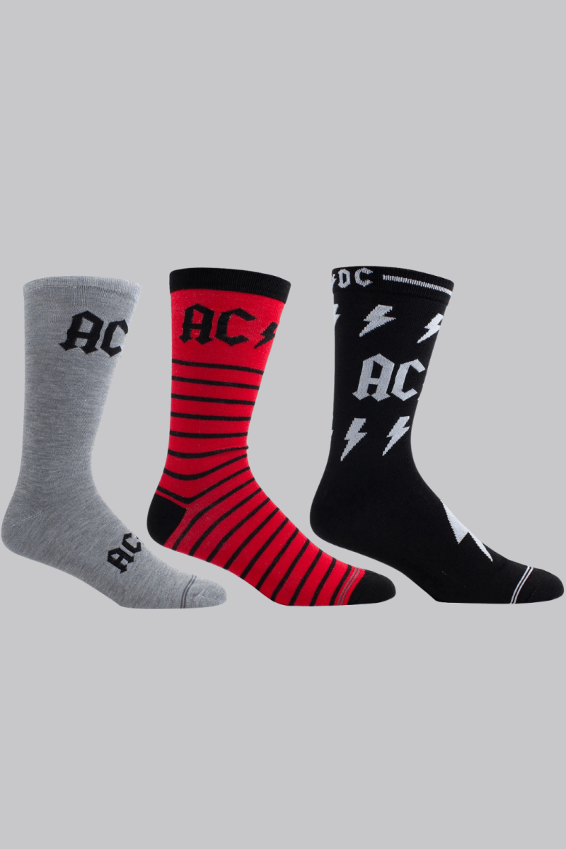 AC/DC Unisex Sock Guitar Tin: Logos - House of Bones
