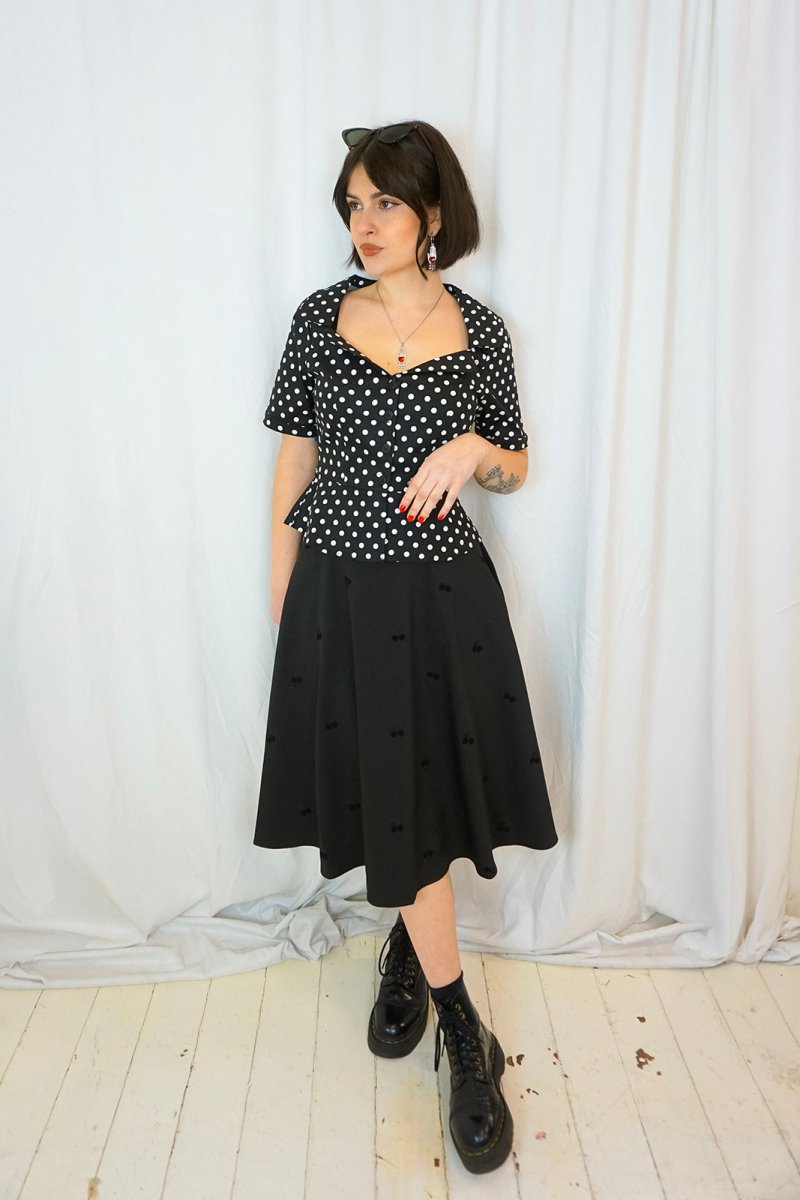 Annie Black Cherry skirt - Skirts - Banned