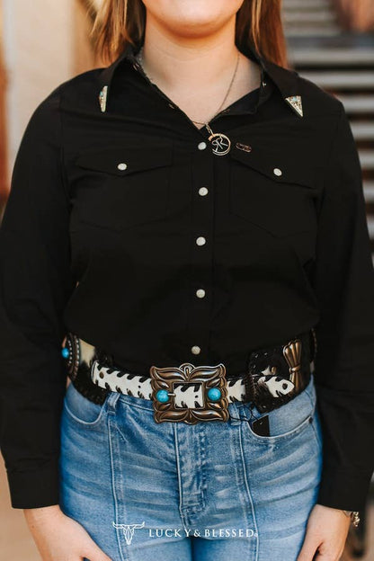 Black Western Shirt